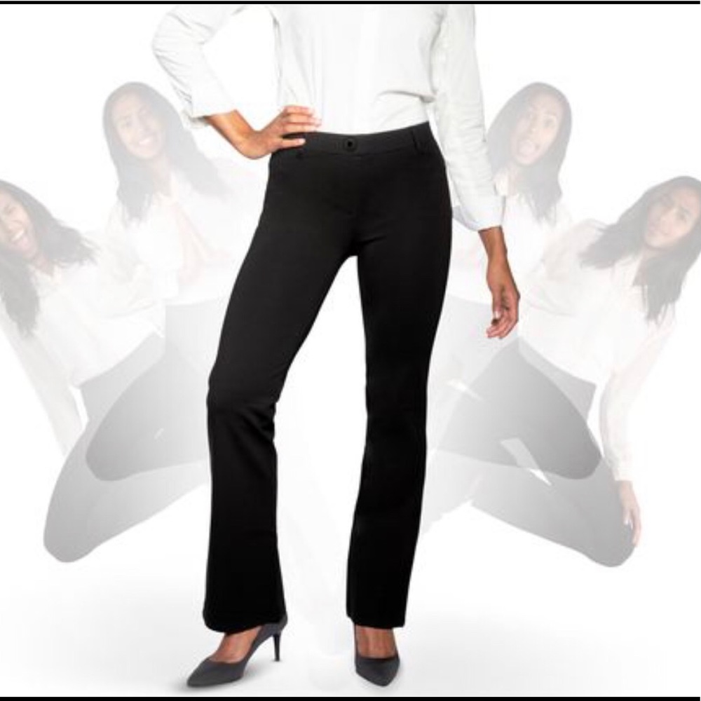 Betabrand Boot-Cut • Black Dress Pant Yoga Pants